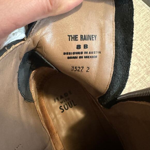 Alvies THE RAINEY Leather Boots Gray Women’s Size 8B Western Rodeo Cowgirl - Picture 14 of 16